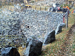 Resturering mur Vindhella